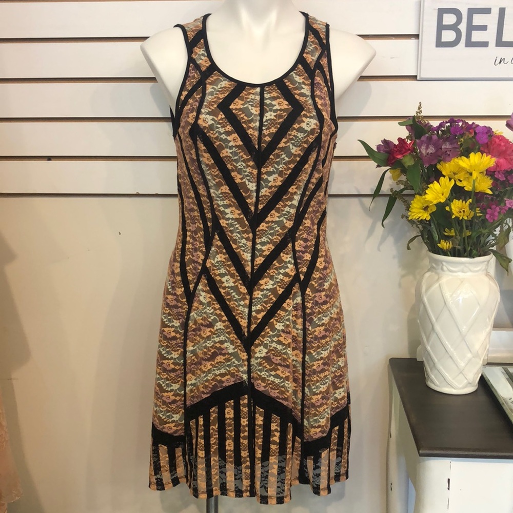 Bar III Dress 34in length, 16in bust, 15in waist. Has stretch.